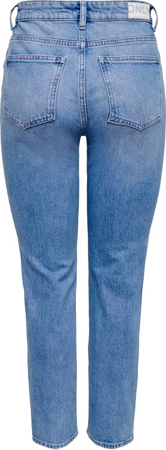 ONLY Onlemily Cotton High Waist Straight Fit Straight Leg Jeans Women's Denim Pants 15249500