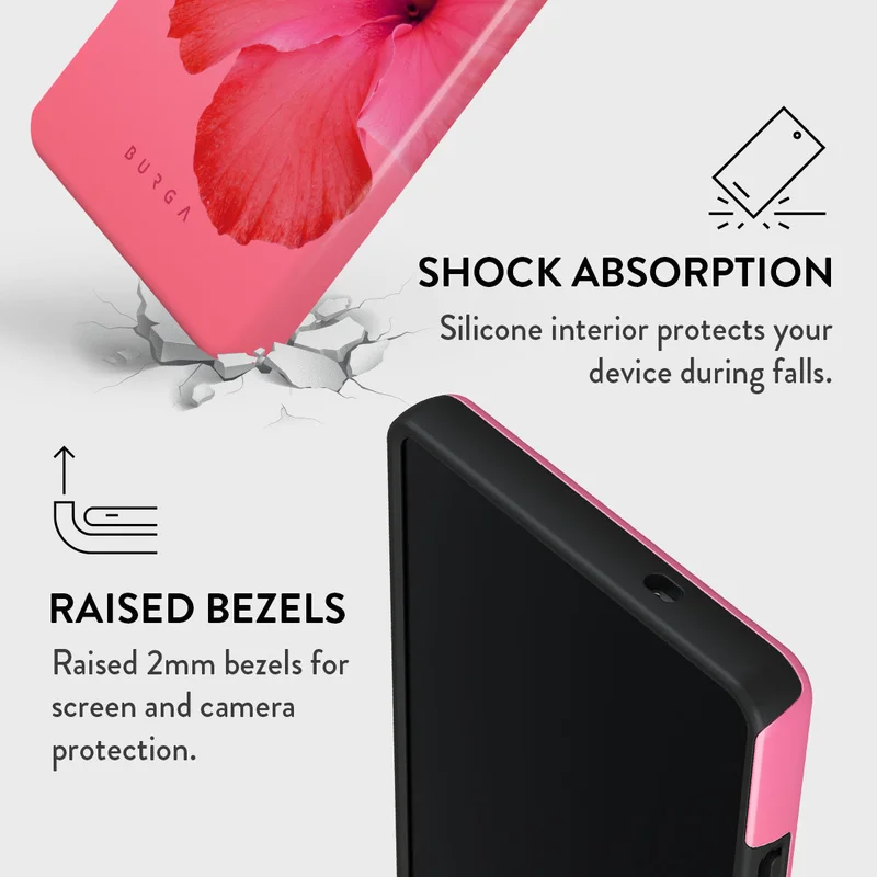 BURGA Samsung Galaxy S25 Ultra Mobile Phone Case Hybrid 2 Layer Hard Shell Silicone Protective Case, Scratch Resistant Shockproof Cover,Island GirL