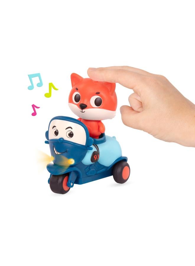 أرض بي - لعبة ضوء الثعلب والدراجة النارية داش وموتور مايك