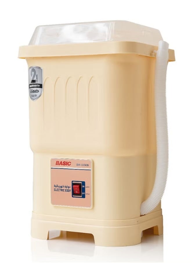 BASIC 1.2 Kg Top Load Small Washer & Electric Spinner - Stylish and Modern Look - Beige - BW-555KN - Image 4