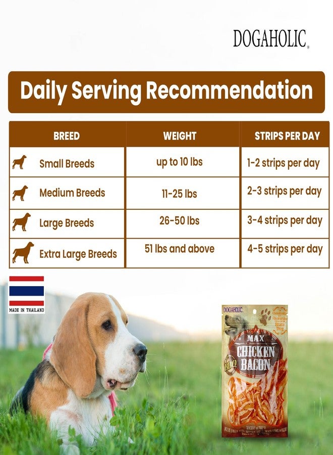 Dogaholic Combo of: - Dogaholic Max Chicken Bacon Strips BBQ Treats for Dog,130 gm with Love Jerky Lamb and Smoke Dog Treats - 120g - Image 4