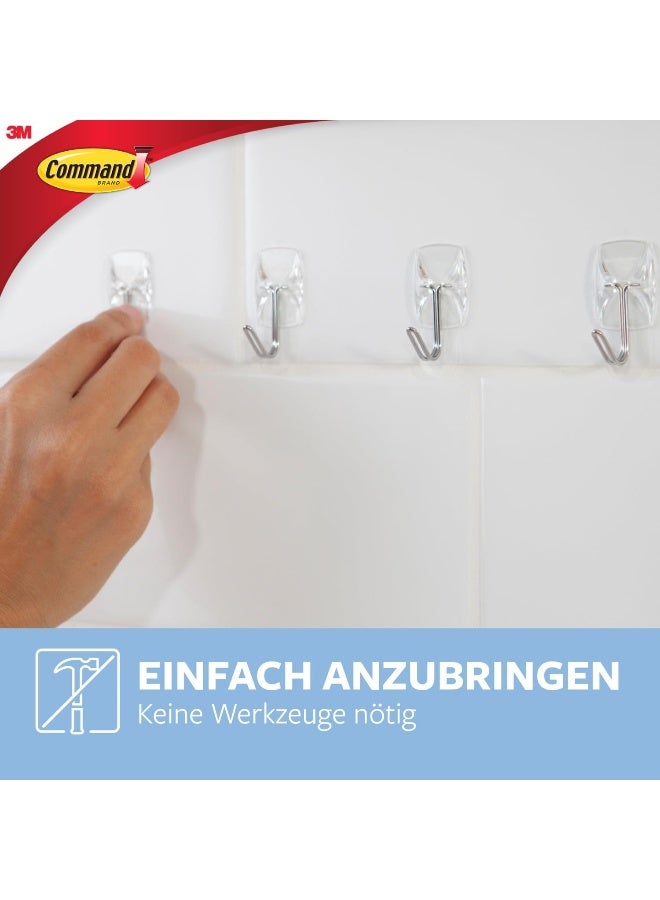 Command Command Utensil Hooks – 3 Hooks with 4 Adhesive Strips, Damage-Free Wall Hanging for Kitchen & Home Use - Image 3