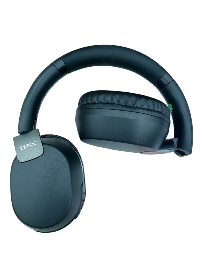 Denx Wireless Bluetooth Headphone – Explosive X-Bass, 15H Playback, 300mAh Battery, for Music, Gaming, Movies, Android & iOS Compatible Black  - Image 3