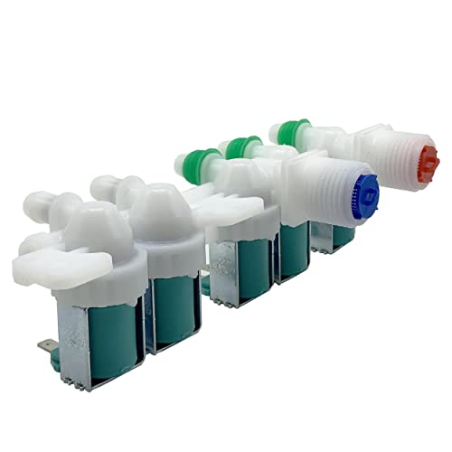 inruwo Washer Water Inlet Valve Assembly For Samsung WA48H7400AP/A2 WA48H7400AW/AA WA48H7400AW/A2 WA50F9A7DSP/A2 WA52M7750AV/A4 WA50K8600AV/A2 WA54M8750AV/A4 WA45H7200AW/A2 WA50F9A6DSW/A2 WA48J7700AW/A2 - Image 4