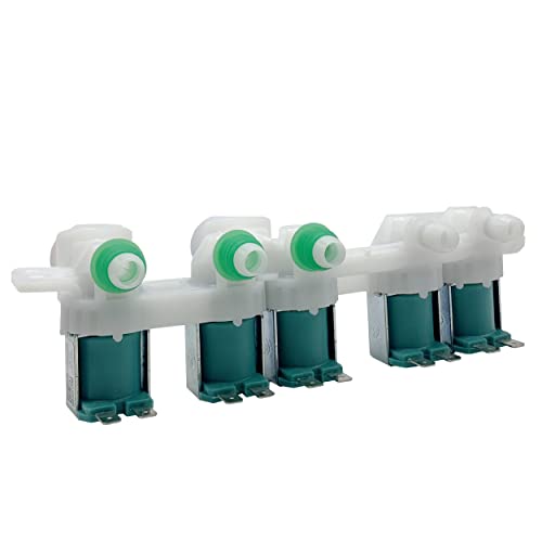 inruwo Washer Water Inlet Valve Assembly For Samsung WA48H7400AP/A2 WA48H7400AW/AA WA48H7400AW/A2 WA50F9A7DSP/A2 WA52M7750AV/A4 WA50K8600AV/A2 WA54M8750AV/A4 WA45H7200AW/A2 WA50F9A6DSW/A2 WA48J7700AW/A2 - Image 5