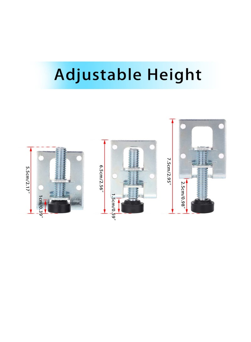 SOLARAE Heavy Duty Adjustable Furniture Leveler Feet, 4pcs M10 Furniture Leveling Legs, Leg Leveler, for Furniture, Table, Cabinets and Workbench - Image 2