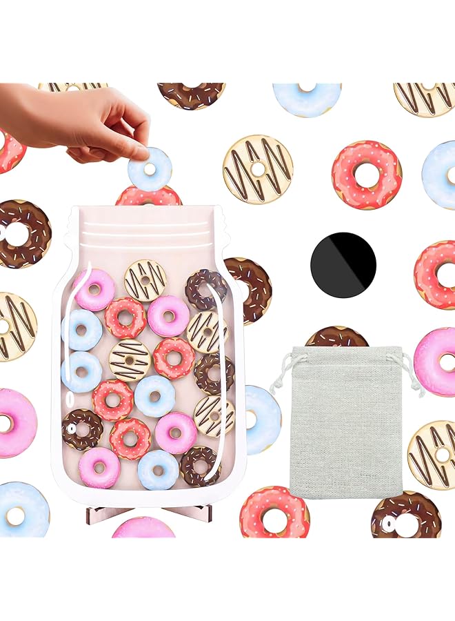 erorex Reward Jar Donut Pattern Incentive Jar For Children Behavior Home Classroom Potty Training Reward Chart Parent Teacher Reward Chart Behavior Training Rewards Jar For Kids Toddlers - Image 1