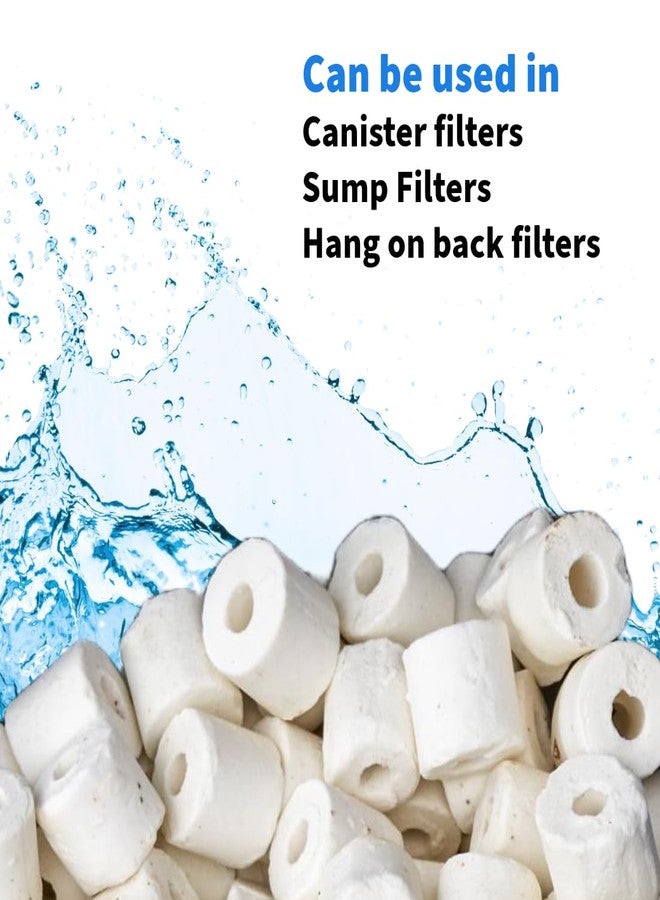 Scroll Store Ceramic Ring for Aquarium Filter Media with net Pouch (1 Kg) - Image 2