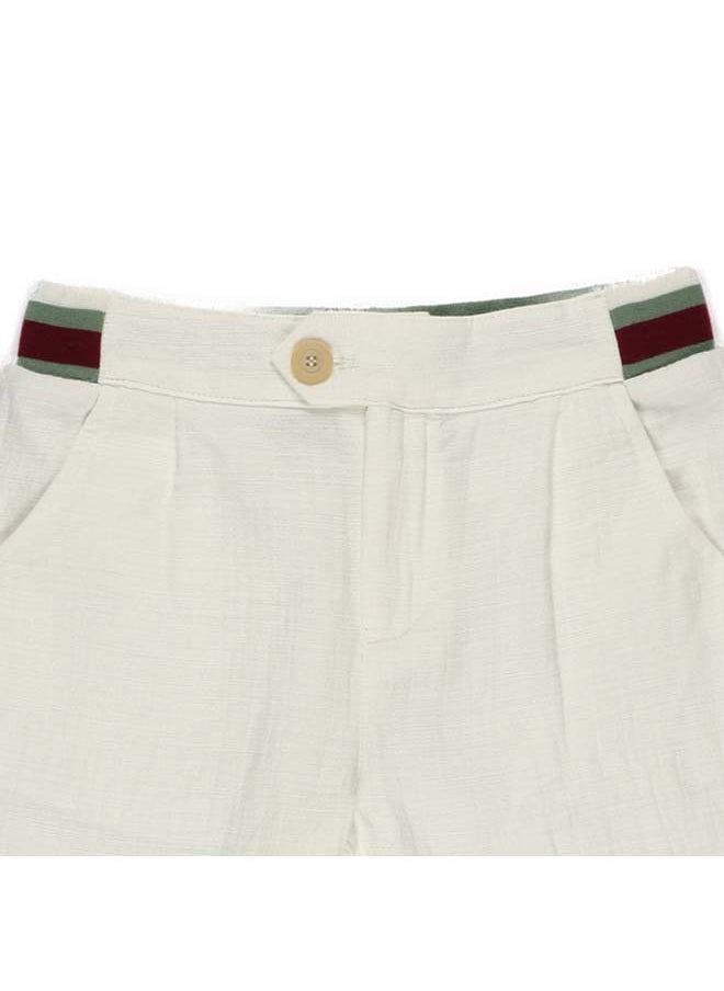 Panco CLASSIC Knitwear Tape Detailed Shorts  - Image 3