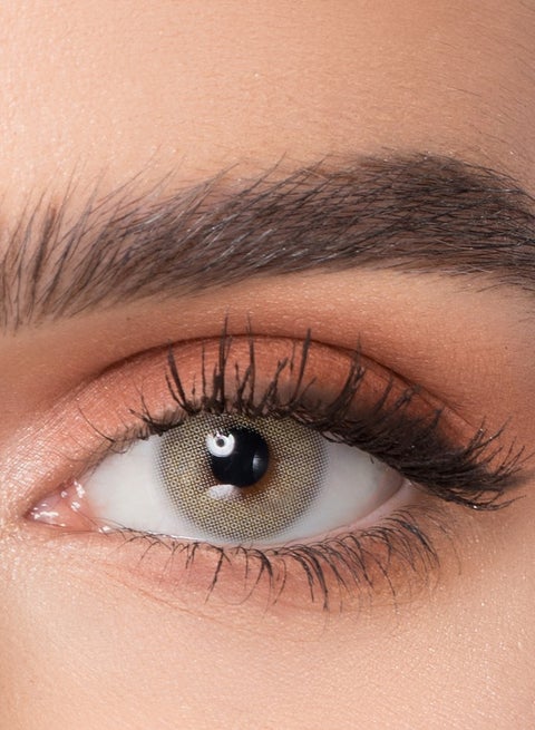 Natural Brand Contact Lenses - Monthly Ivory Color - Pair in Box with Lens Case
