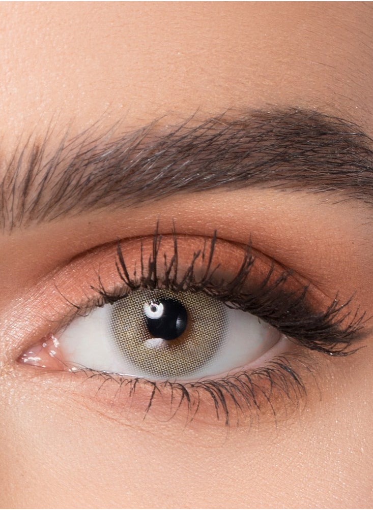 Naturel Natural Brand Contact Lenses - Monthly Ivory Color - Pair in Box with Lens Case  - Image 1