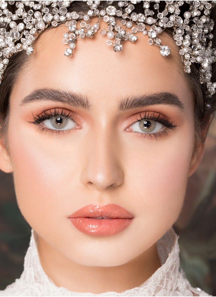 Naturel Natural Brand Contact Lenses - Monthly Ivory Color - Pair in Box with Lens Case  - Image 2