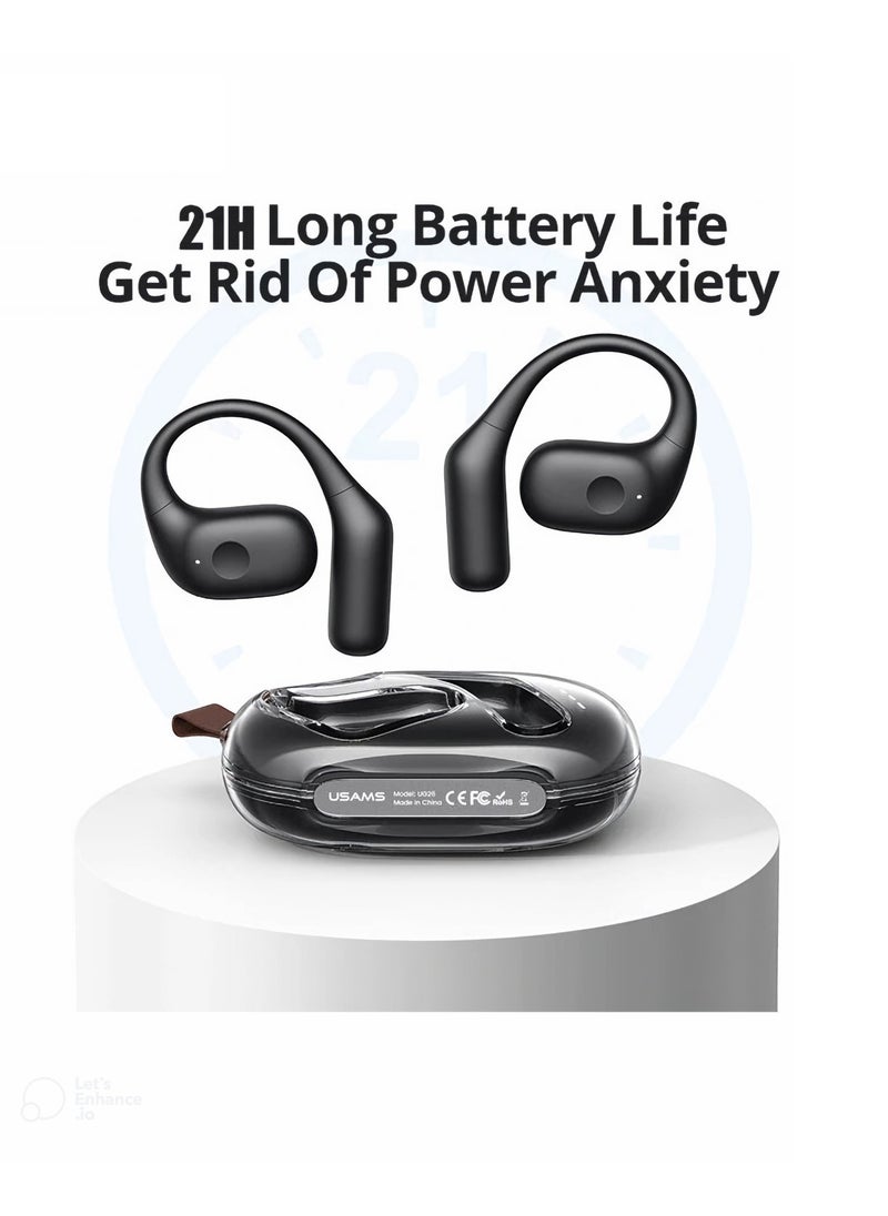 Usams - OWS Wireless Earhook Earbuds -- EG Series BT 5.3 sensitive connection, smart touch operation. - Image 1