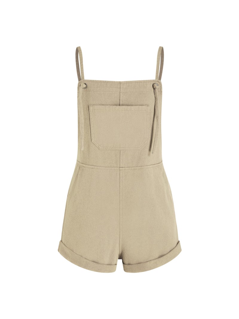CIDER Overall Shorts For Women Jean Denim Rompers Adjustable Strap Loose Fit Overalls Summer Casual Outfits with Pockets - Image 1
