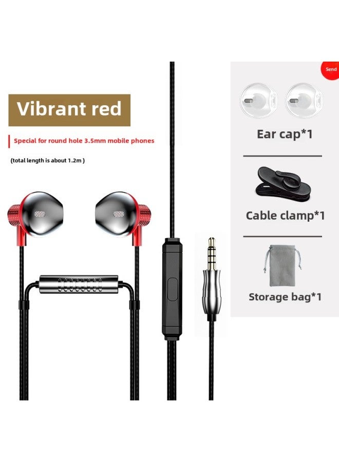 Song Record Mai Sing Bar Qing Ying Song Singing Special Live Cable Headset Card Recording Tape Singing In-ear-Color:Official Standard Configuration: Qingying Red Flagship Version + Dual Microphones + Games + Karaoke + Live Broadcast Dedicated Cable  - Image 1