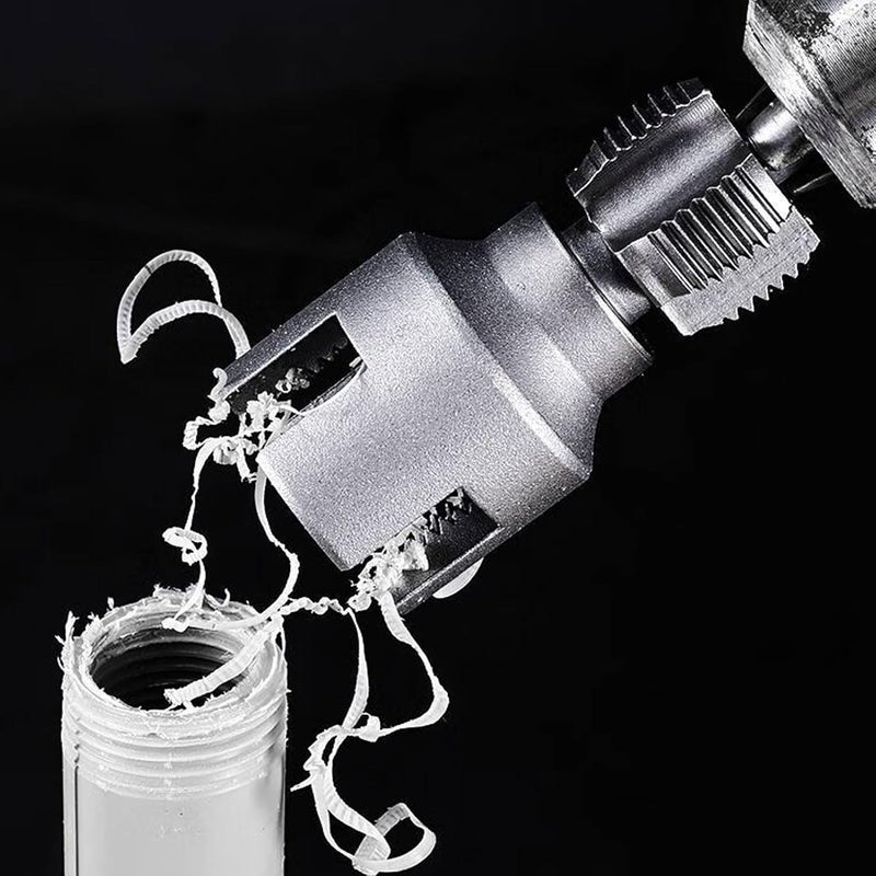 Eujgoov Integrated Internal External Pipe Threading Tool, CR V Steel Hex Rod Adjustable Die Head, with Ergonomic Handle for PVC PPR Water Gas Hydraulic Pipes 3/4 inch - Image 5