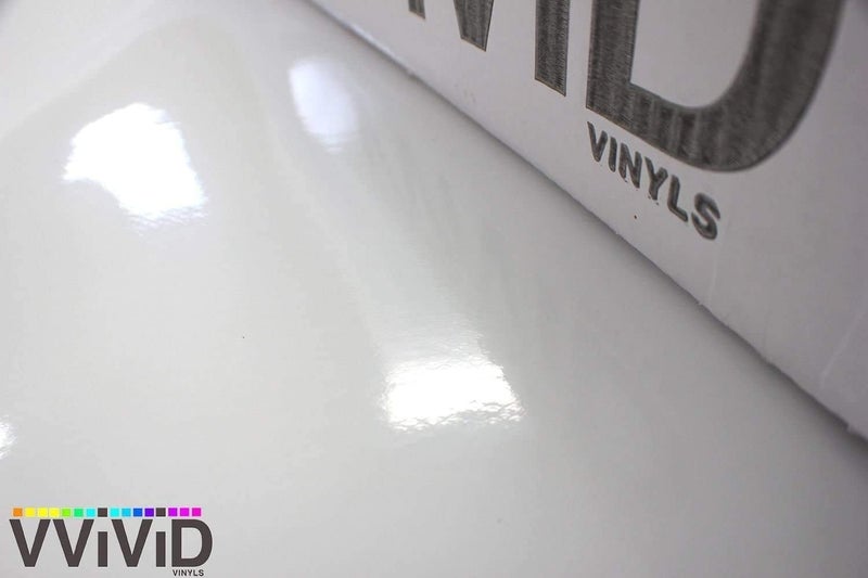VViViD لفائف فينيل لسيارات بلمسة لامعة بيضاء مع لاصق لإطلاق الهواء 3mil - VViViD (10 قدم × 5 قدم) - Image 3