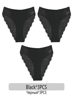 Eckek 3Pcs/set  Lace Panties Women Floral Briefs S-XL Ladies Underpants Low Waist Lace Underwear Female Lingerie 6 Colors  - Image 1