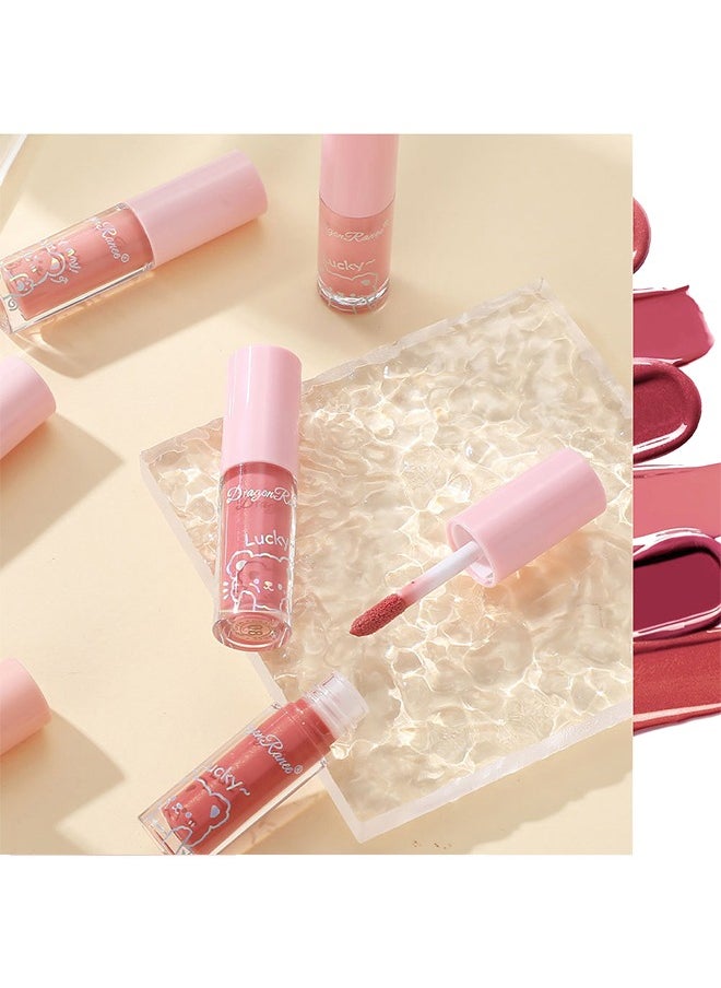 Dragon Ranee Mirror Lip Gloss-3 Color-Long Lasting Waterproof Non-Stick Cup Not-Fade Shiny High Gloss Lip Gloss Set  - Image 3