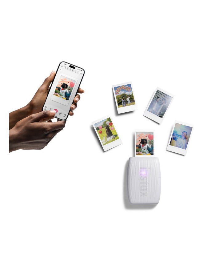 FUJIFILM Instax Mini Link 3 Smart Phone printer - White Bundle With Mini Instant Film 10 Sheet White - Image 3