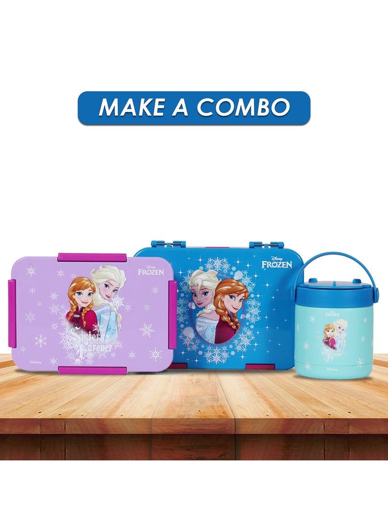 Disney Frozen Princess Elsa Stainless Steel Insulated Food Jar - Blue, 350 ML