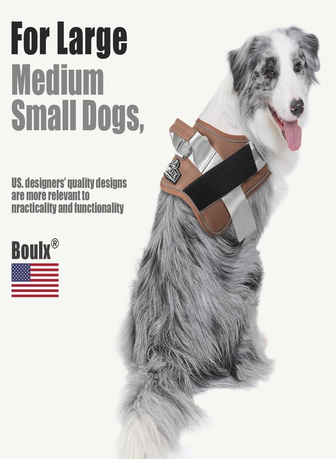 Bolux Dog Harness, No-Pull Reflective Dog Vest, Breathable Adjustable Pet Harness with Handle for Outdoor Walking - No More Pulling, Tugging or Choking - Image 4