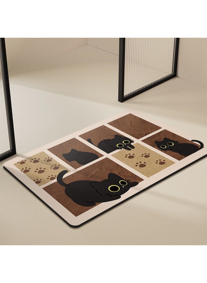 Slowly Say Manshuo Bathroom Non-slip Mat, Shower Mat, Quick-drying, Absorbent Foot Mat For Bathroom Entrance, Thick Household Floor Mat, 40*60cm - Image 3