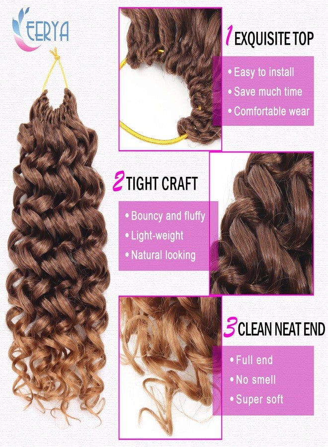 إييريا 7 عبوات من شعر كروشيه مجعد قصير من GoGo Curl بطول 10 بوصات للنساء، ضفائر كروشيه مموجة عميقة على الشاطئ، ضفائر كروشيه صناعية (10 بوصات، T4/30) - Image 4
