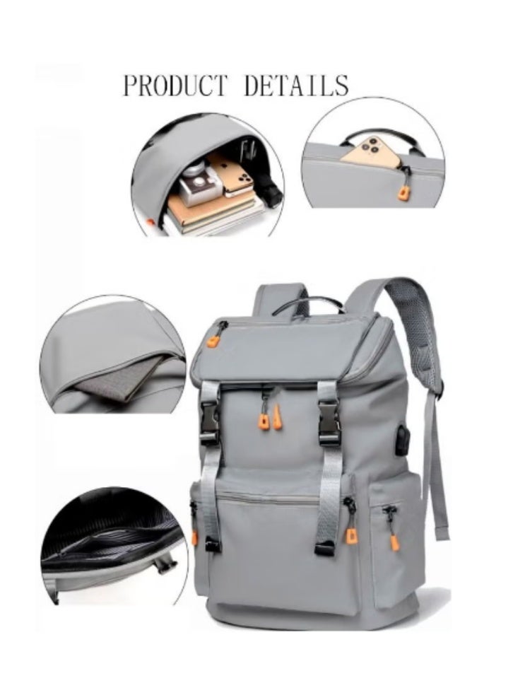DUNISO Men’s Functional - Style Backpack | Large Capacity + Charging Design, Trendy and Practical - Image 3