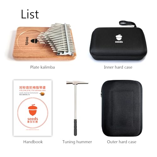 Seeds Kalimba Thumb Piano 41 Keys Chromatic C-Tuned Thumb Piano Okoume wood Flat Board ultra-lightweight Portable Mbira Finger Piano(LATEST VERSION) - Image 4