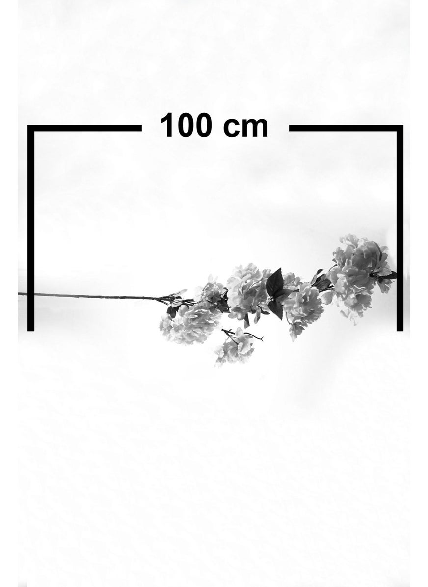 Lila Home Lilac Home Artificial Flower White Spring Branch  - Image 3