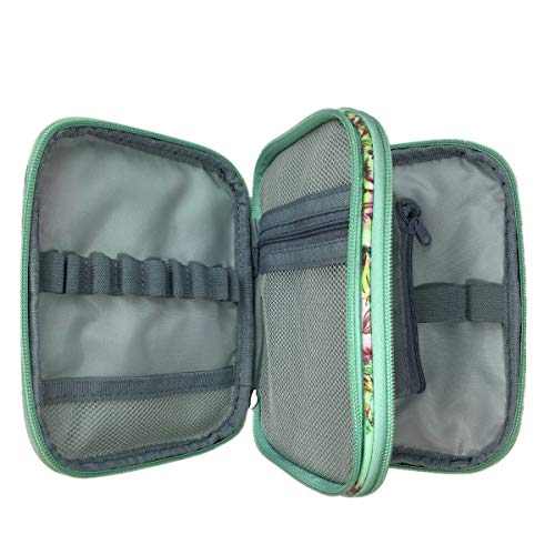 Weabetfu New Crochet Hook Case Without Hooks and Accessories, Zipper Storage Organizer Bag with Web Pockets for Various Crochet Needles/Knitting Accessories/Crochet Hook Kit Tools, Lightweight, Easy to Hold - Image 4