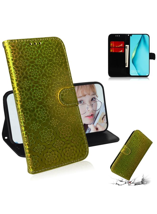 اس-توب جراب لهاتف Huawei nova 7i بلون سادة ومشبك مغناطيسي ملون من جلد البولي يوريثان مع حامل وفتحات للبطاقات ومحفظة وحبل - Image 1