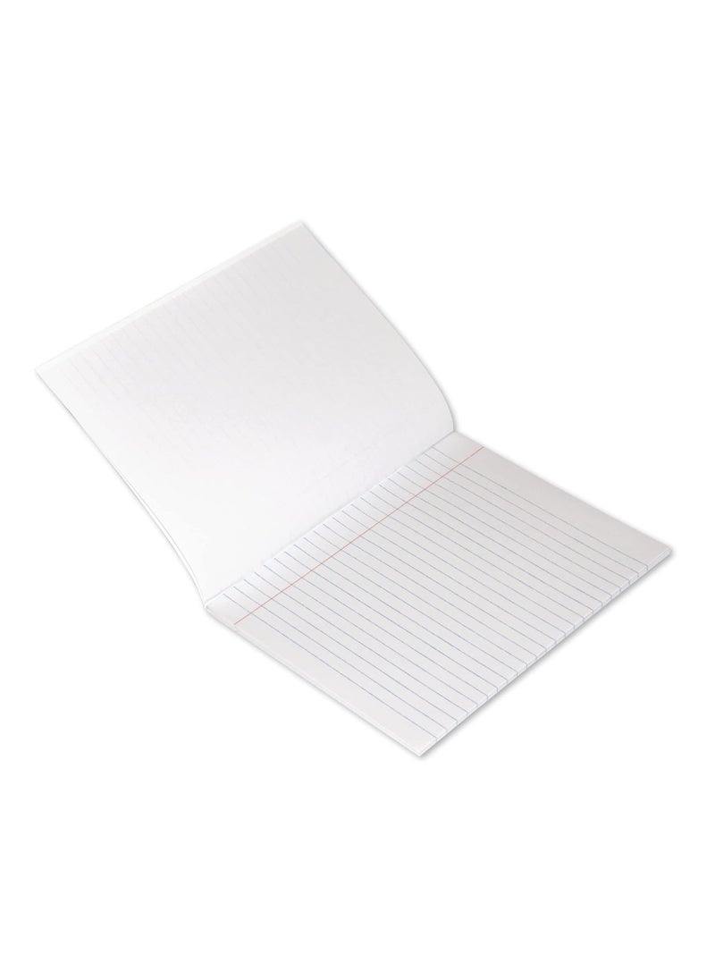 FIS - Exercise Book Pack Of 12 100 Pages One Side Plain single Line with Margin FSEBPSLM100N - Image 1