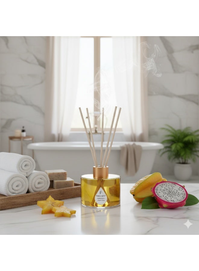 PURELY SCENT Tropical Fruit Diffuser – 150ML Luxury Scented Oil Diffuser – Long Lasting Home Fragrance with Essential Oils – Elegant Decor & Gift Idea - Image 2
