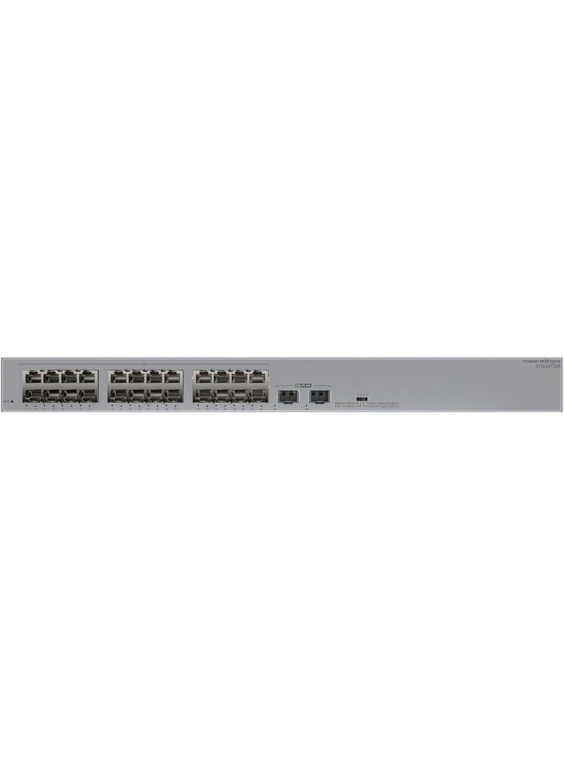هواوي ايكيت Huawei eKit S110-24T2SR – مفتاح جيجابت غير مُدار بـ 24 منفذًا مع وصلتين SFP - Image 1