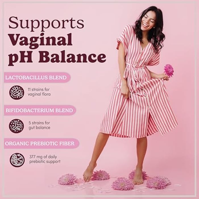 Pretty Privates Vaginal Probiotics for Women - Vaginal Health - PH Balance from a Probiotic Supplement - Not a Suppository - 60ct - Image 5