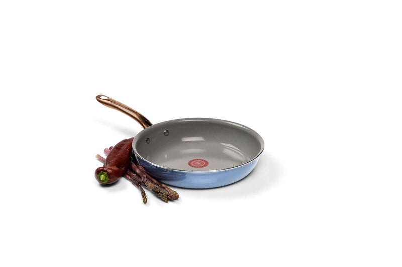 T-fal Preserve Ceramic Non-Stick, 2 Piece Frypan Set, 8.5 Inch and 11 Inch, Ocean Blue, C495S263 - Image 5