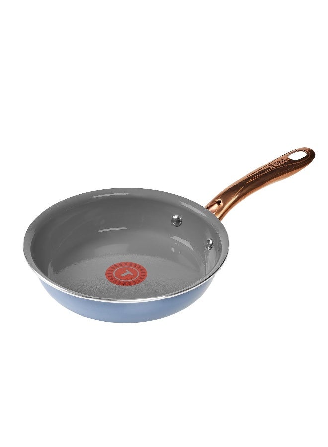 T-fal Preserve Ceramic Non-Stick, 2 Piece Frypan Set, 8.5 Inch and 11 Inch, Ocean Blue, C495S263 - Image 2
