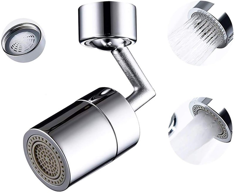 SHUTTLE ART Faucet | 720 Degree Swivel Sink Faucet Aerator | Universal Splash Filter| Durable Splash Proof Extender | Leakproof Design with Double O-Ring (Pack of 1) - Image 1