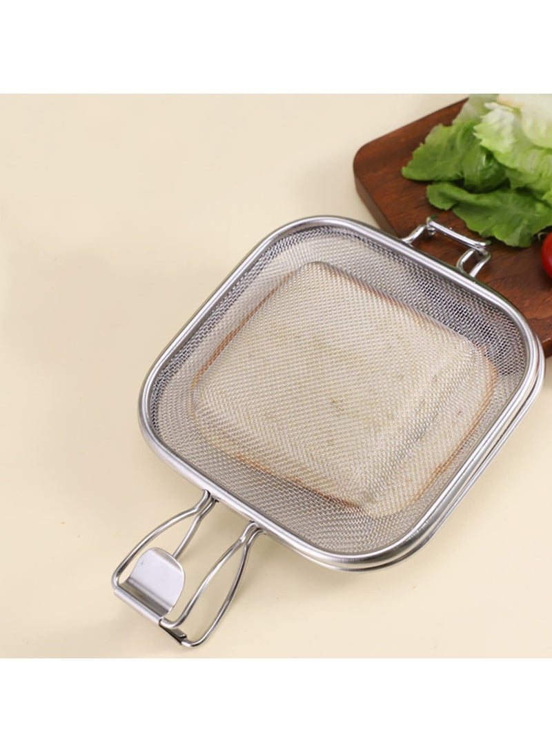 SYOSI SYOSI Sandwich Cage, Sandwich Grill for Oven Stainless Steel Sandwich Clip Sandwich Maker Bread Rack Stainless Steel Toaster Accessory  - Image 1
