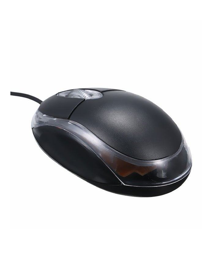 NIBEMINENT Optical Mini Portable Wired Mouse 9.5X5.5X3.0centimeter Black  - Image 3