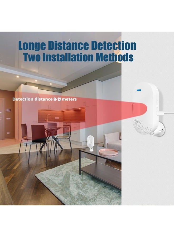 Gaoducash Smart PIR Motion Sensors: WiFi Motion Detector with Temperature and Humidity Sensor,Movement Detector with USB Charge,Compatible with Alexa,Google Home,for Smart Home Automation. - Image 4