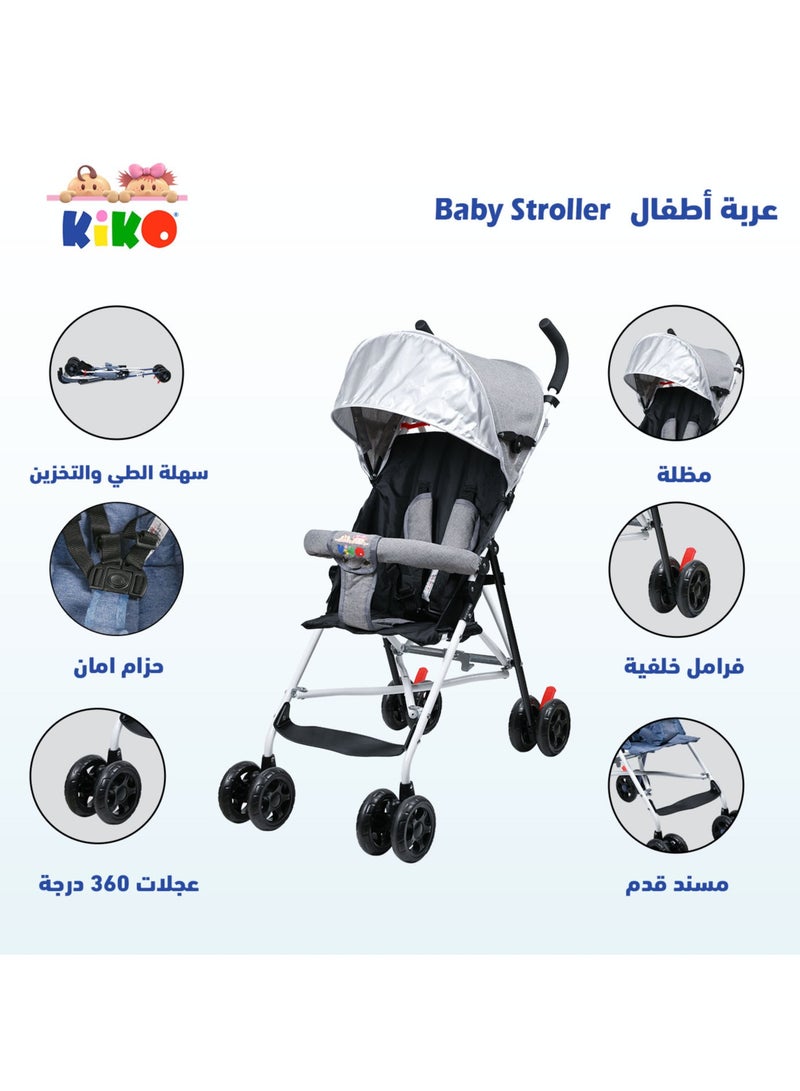 KIKO LIGHT  BUGGY 8 WHEELS  (6 M + ) - Grey - Image 2