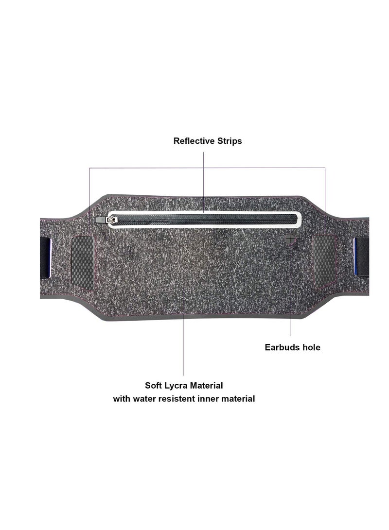 Generic Super Slim Running Belt, Water Resistant Money Belt, Ultra Light Bounce Free Waist Pouch, Runners Belt Pocket, Money Card Holder for Running Jogging Gym Fitness Cycling Hiking - Image 4