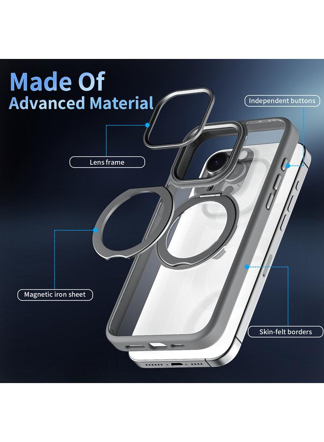 S-TOP Case For iPhone 12 Pro Max Transparent MagSafe Magnetic Holder Phone Case - Image 3