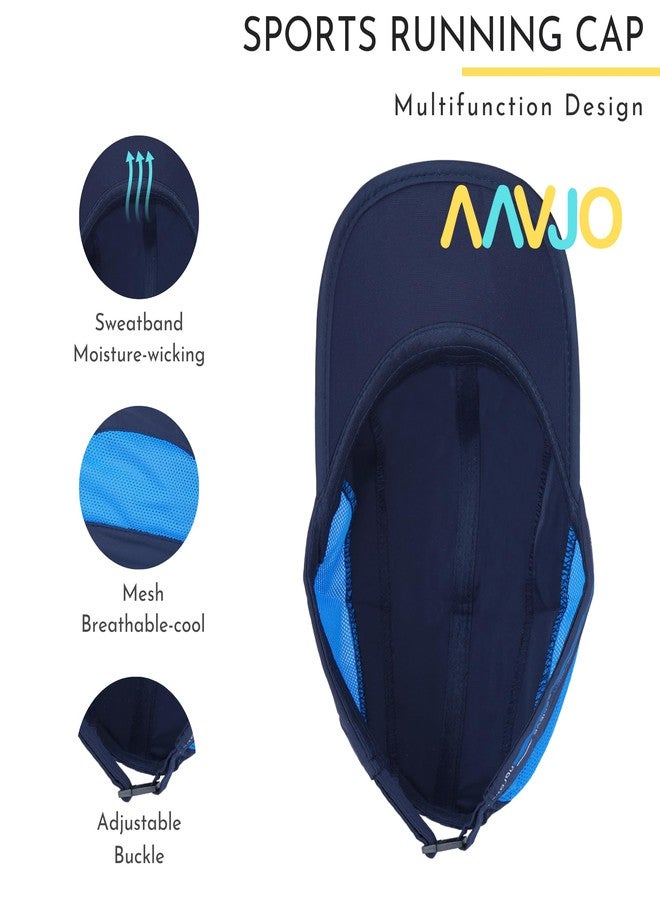 Aavjo Polyester Quick Dry Baseball Cap Hat Topi For Men Women L Beach Cricket Sports Running Cap (Blue), Large - Image 5