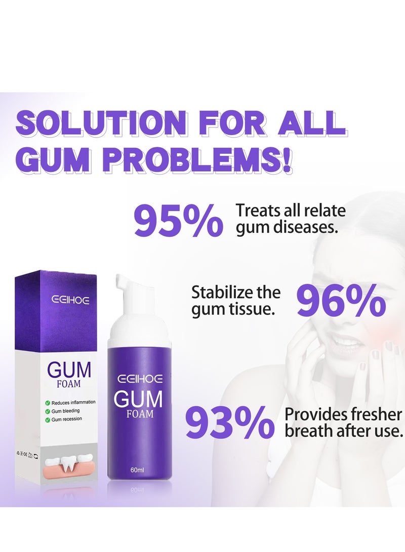 EELHOE Gum foam mousse protects gums, deeply cleans teeth dirt, cleans teeth and protects teeth mousse toothpaste - Image 5