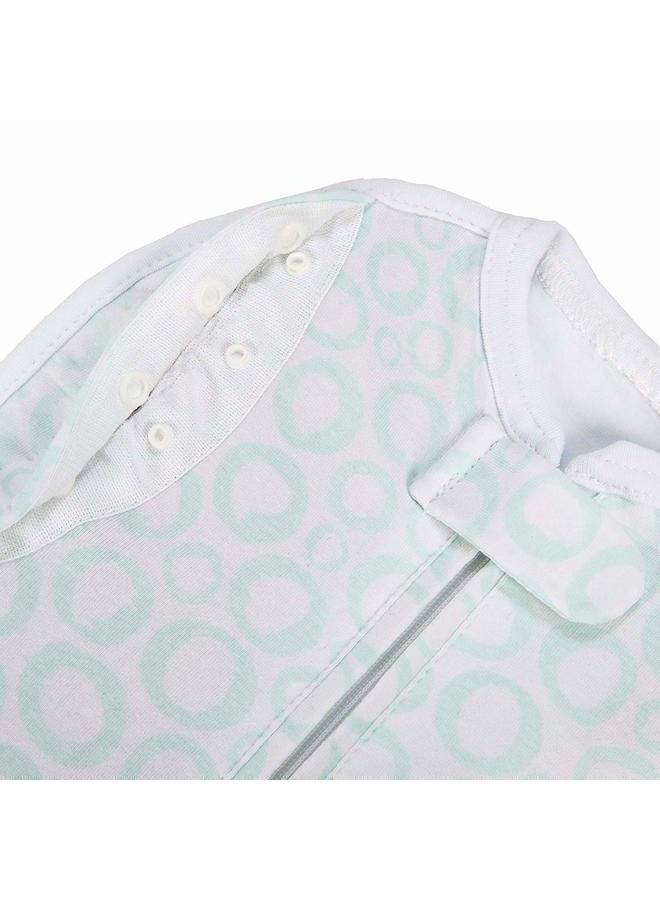 Woombie Convertible Unvented Nursery Swaddling Blankets, Mint O's, 14-19 Pounds - Image 3
