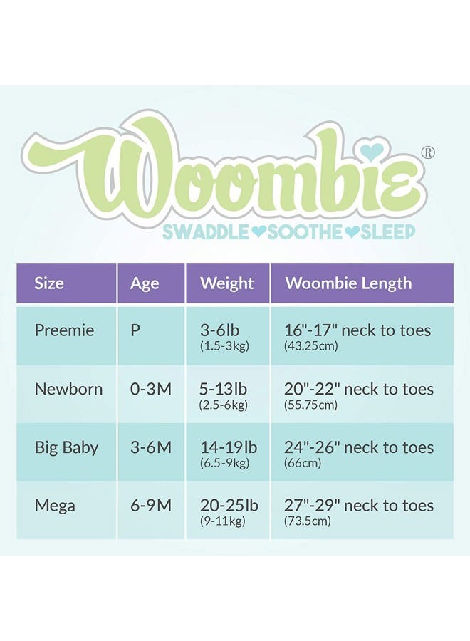 Woombie Convertible Unvented Nursery Swaddling Blankets, Mint O's, 14-19 Pounds - Image 5